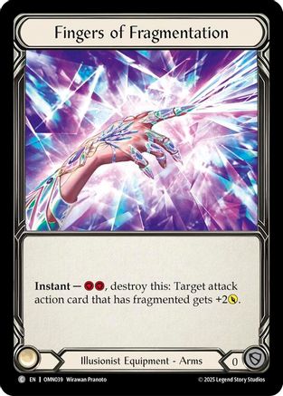 Fingers Of Fragmentation (OMN039) - Omens of the Third Age Rainbow Foil-1