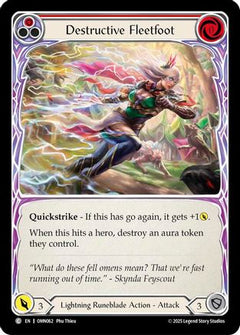 Destructive Fleetfoot (Red) (OMN062) - Omens of the Third Age Rainbow Foil-1