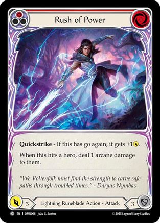 Rush Of Power (Red) (OMN068) - Omens of the Third Age-1