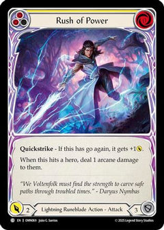 Rush Of Power (Yellow) (OMN069) - Omens of the Third Age-1
