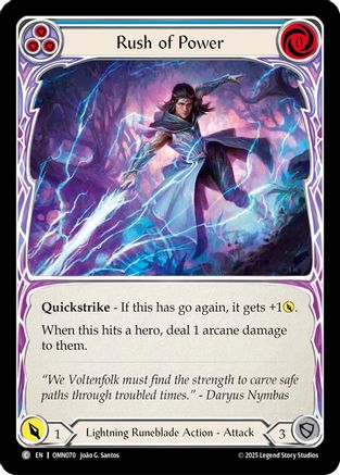 Rush Of Power (Blue) (OMN070) - Omens of the Third Age