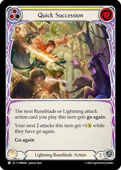 Quick Succession (Yellow) (OMN084) - Omens of the Third Age-1