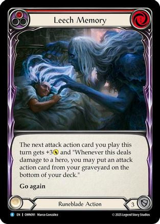Leech Memory (Red) (OMN091) - Omens of the Third Age Rainbow Foil-1