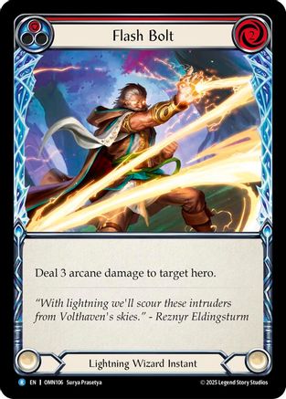 Flash Bolt (Red) (OMN106) - Omens of the Third Age-1