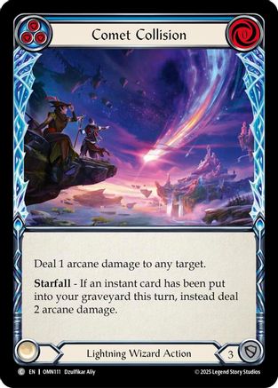 Comet Collision (Blue) (OMN111) - Omens of the Third Age Rainbow Foil-1