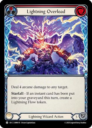 Lightning Overload (Red) (OMN115) - Omens of the Third Age