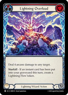 Lightning Overload (Red) (OMN115) - Omens of the Third Age Rainbow Foil-1
