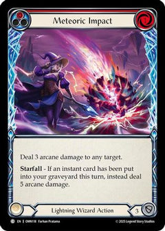Meteoric Impact (Red) (OMN118) - Omens of the Third Age Rainbow Foil-1