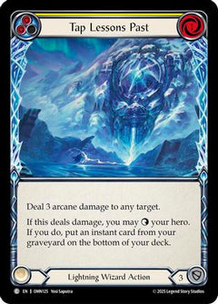 Tap Lessons Past (Yellow) (OMN125) - Omens of the Third Age Rainbow Foil-1