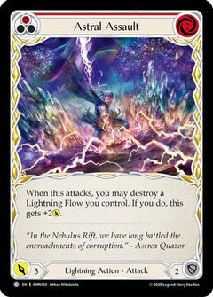 Astral Assault (Red) (OMN160) - Omens of the Third Age Rainbow Foil-1