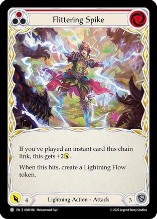 Flittering Spike (Red) (OMN166) - Omens of the Third Age Rainbow Foil-1