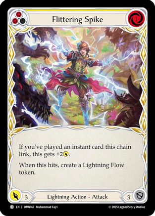 Flittering Spike (Yellow) (OMN167) - Omens of the Third Age Rainbow Foil