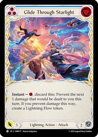 Glide Through Starlight (Blue) (OMN171) - Omens of the Third Age Rainbow Foil