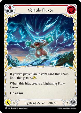 Volatile Fluxor (Red) (OMN178) - Omens of the Third Age Rainbow Foil-1