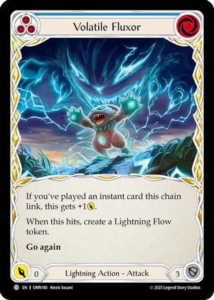 Volatile Fluxor (Blue) (OMN180) - Omens of the Third Age Rainbow Foil-1