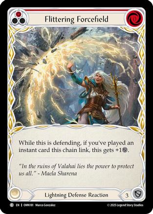 Flittering Forcefield (Red) (OMN181) - Omens of the Third Age Rainbow Foil