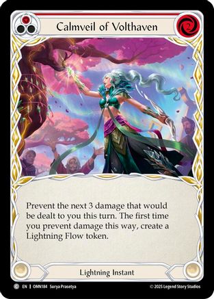 Calmveil Of Volthaven (Red) (OMN184) - Omens of the Third Age-1