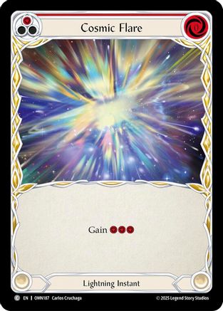 Cosmic Flare (Red) (OMN187) - Omens of the Third Age Rainbow Foil-1