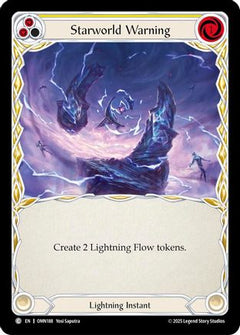 Starworld Warning (Yellow) (OMN188) - Omens of the Third Age Rainbow Foil-1