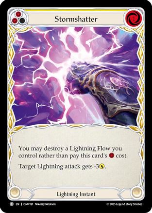 Stormshatter (Yellow) (OMN191) - Omens of the Third Age Rainbow Foil-1