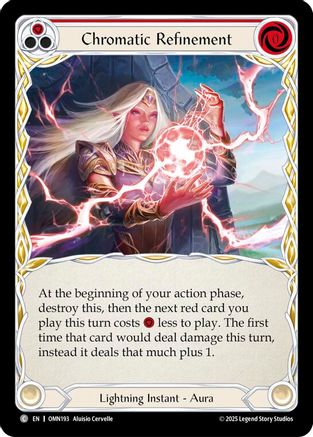 Chromatic Refinement (Red) (OMN193) - Omens of the Third Age Rainbow Foil-1