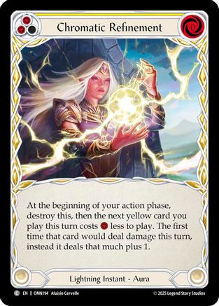 Chromatic Refinement (Yellow) (OMN194) - Omens of the Third Age Rainbow Foil-1