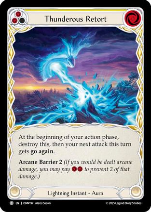 Thunderous Retort (Yellow) (OMN197) - Omens of the Third Age-1