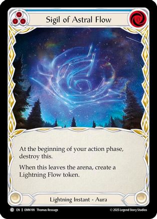 Sigil Of Astral Flow (Blue) (OMN199) - Omens of the Third Age-1