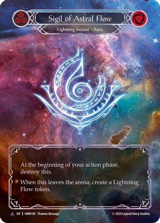 Sigil Of Astral Flow (Blue) (Marvel) (OMN199) - Omens of the Third Age Cold Foil-1