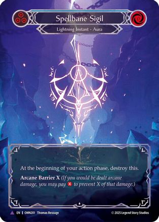 Spellbane Sigil (Blue) (Marvel) (OMN201) - Omens of the Third Age Cold Foil-1