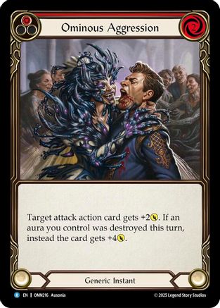 Ominous Aggression (Red) (OMN216) - Omens of the Third Age-1