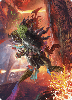 Triumphant Chomp // Triumphant Chomp (ALCI-021) - The Lost Caverns of Ixalan Art Series (Borderless)-1