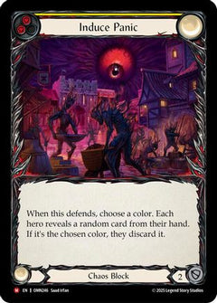 Induce Panic (Yellow) (OMN246) - Omens of the Third Age Rainbow Foil-1
