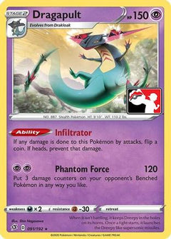 Dragapult (Library Exclusive) 091  - Reverse Holofoil Miscellaneous Cards & Products - Holo Rare-1