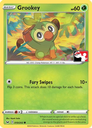Grookey (Library Exclusive) 011  - Reverse Holofoil Miscellaneous Cards & Products - Common-1