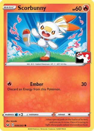 Scorbunny (Library Exclusive) 031  - Reverse Holofoil Miscellaneous Cards & Products - Common-1