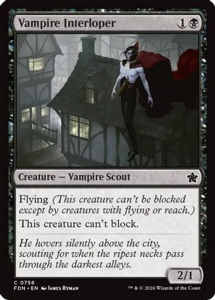 Vampire Interloper (0756) (FDN-756) - Foundations-1