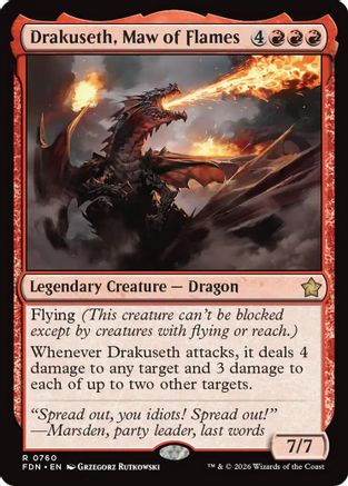 Drakuseth, Maw of Flames (0760) (FDN-760) - Foundations-1