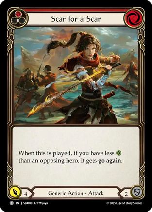 Scar for a Scar (Red) (SBA019) - Silver Age Chapter 3-1