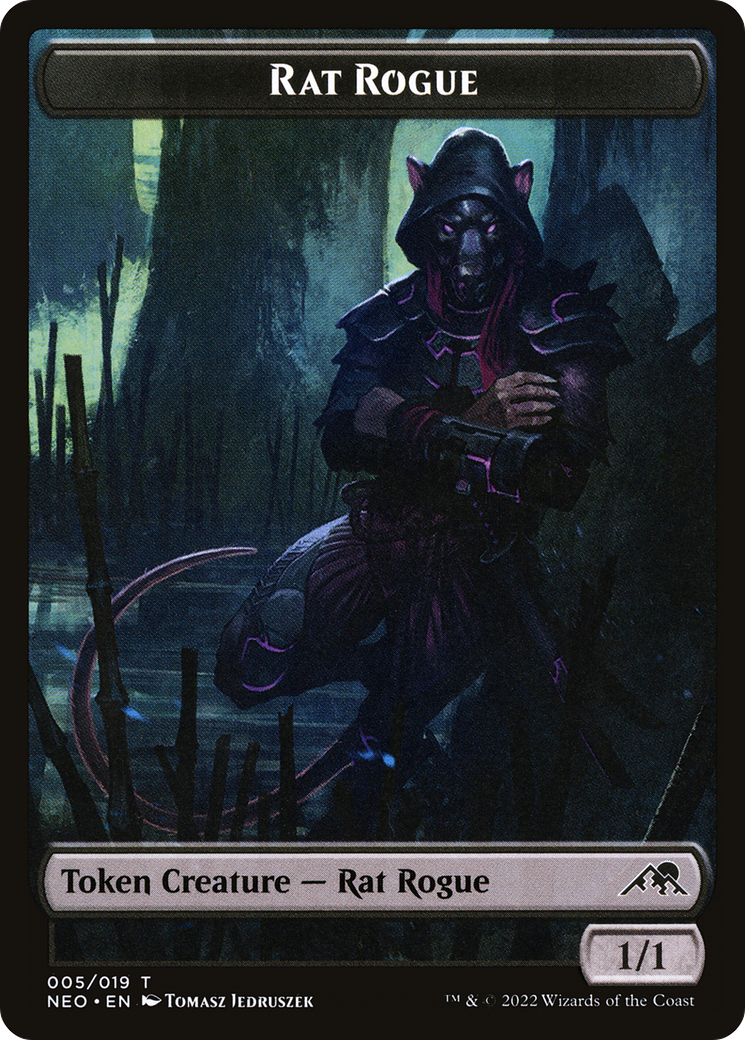 Rat Rogue Token [Kamigawa: Neon Dynasty Tokens]-1