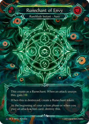Runechant of Envy (Yellow)(Marvel) (IAR152-MV) - Omens of the Third Age Cold Foil-1