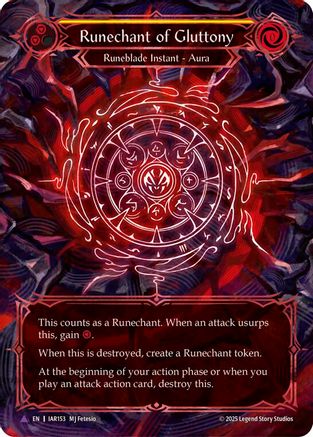 Runechant of Gluttony (Yellow)(Marvel) (IAR153-MV) - Omens of the Third Age Cold Foil-1