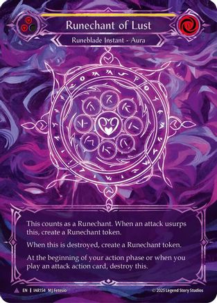 Runechant of Lust (Yellow)(Marvel) (IAR154-MV) - Omens of the Third Age Cold Foil-1