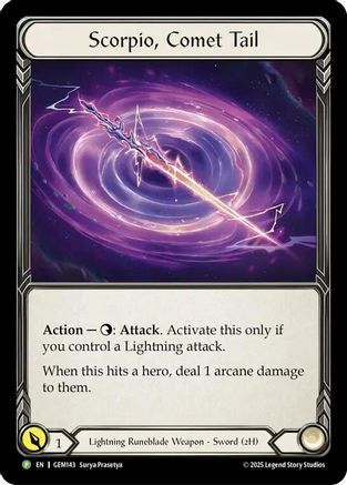 Scorpio, Comet Tail (GEM143-CF) - Gem Pack 5 Cold Foil-1
