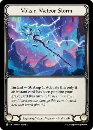 Volzar, Meteor Storm (GEM144) - Gem Pack 5 Cold Foil-1