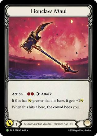Lionclaw Maul (GEM145) - Gem Pack 5 Cold Foil-1