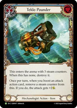 Teklo Pounder (Blue) (GEM147) - Gem Pack 5 Cold Foil-1