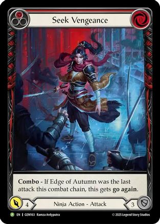 Seek Vengeance (Red) (GEM163) - Gem Pack 5-1