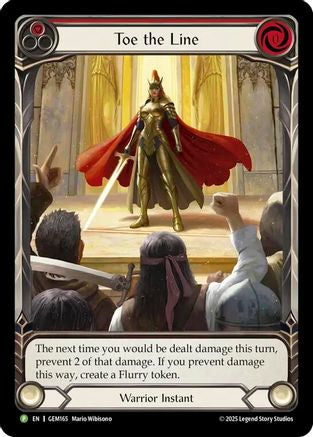 Toe the Line (Red) (GEM165) - Gem Pack 5-1