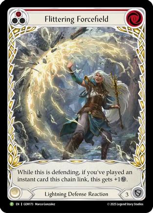 Flittering Forcefield (Red) (GEM173) - Gem Pack 5-1
